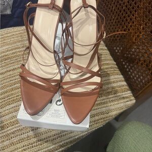 Elegant Brown Strappy Sandals